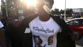 Demonstrators Protest Against Recent Sacramento Police Shooting Of Unarmed Black Man