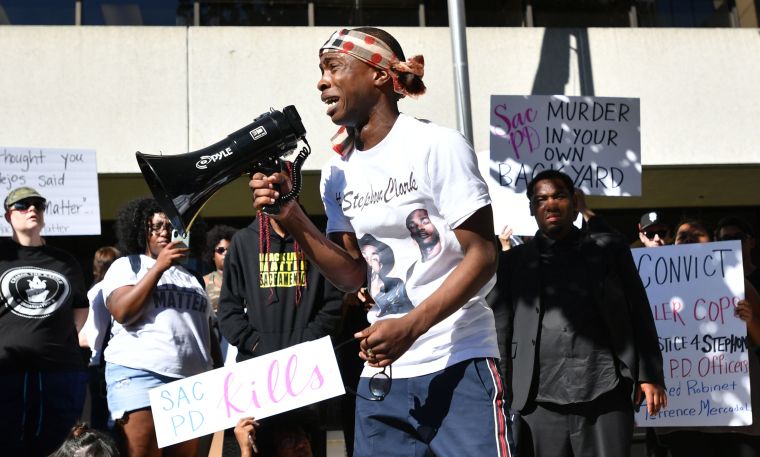 Stephon Clark's Brother Speaks To Protesters