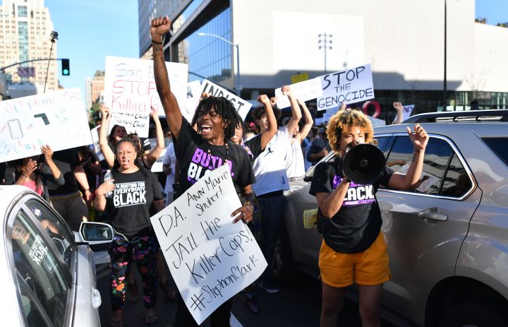 Black Lives Matter Activists Join Protest