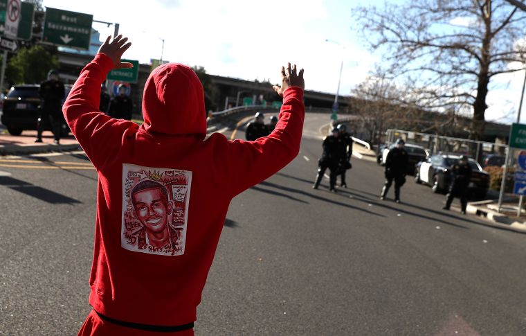 Demonstrators Protest Clark’s Fatal Police Shooting