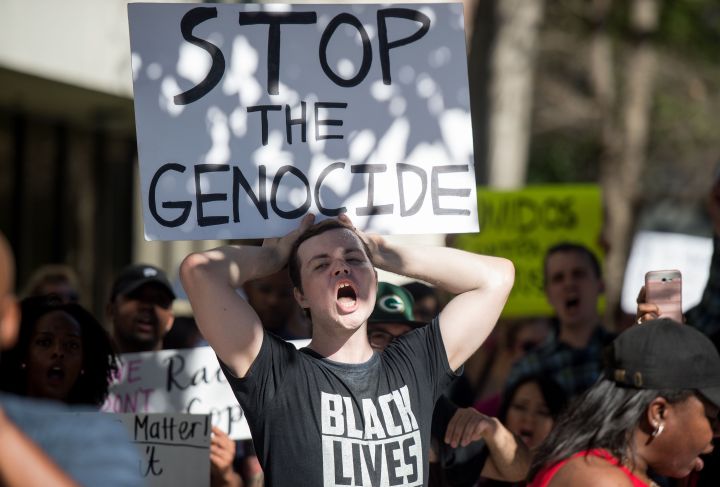 Protesters Call For End To “Genocide” Of People Of Color
