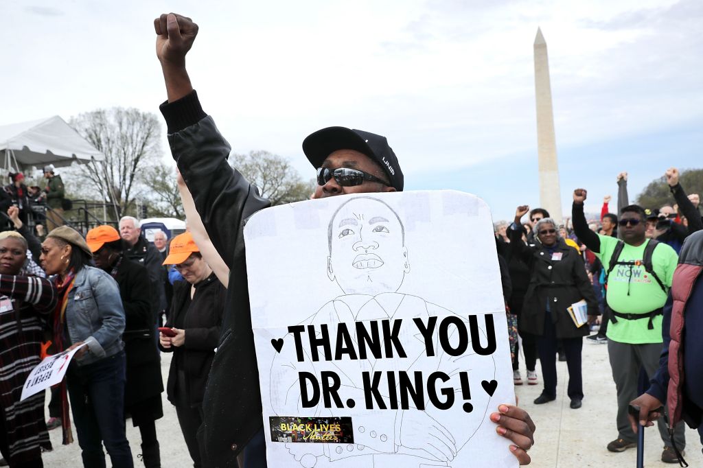 Silent Prayer Walk And Rally Marks 50th Anniversary Of Martin Luther King Jr.'s Assassination