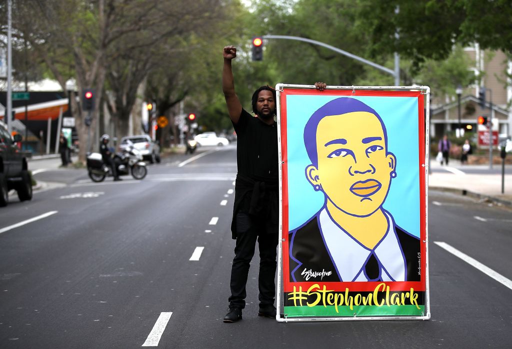 Activists Protest Death Of Stephon Clark During Day Of Action In Sacramento