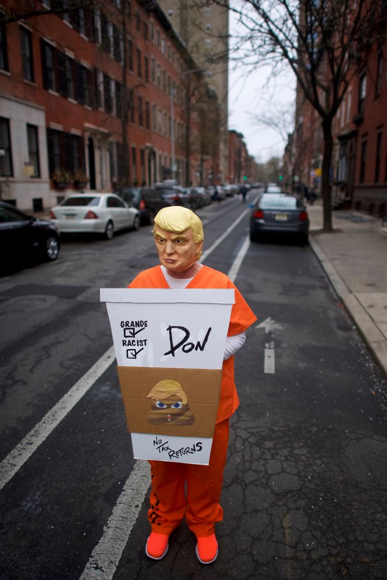 Scenes From The Demonstration Against Racism At Starbucks