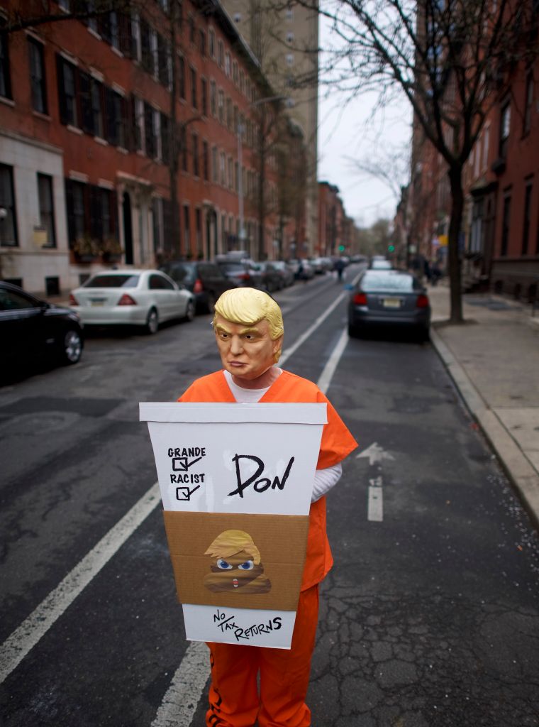 Scenes From The Demonstration Against Racism At Starbucks