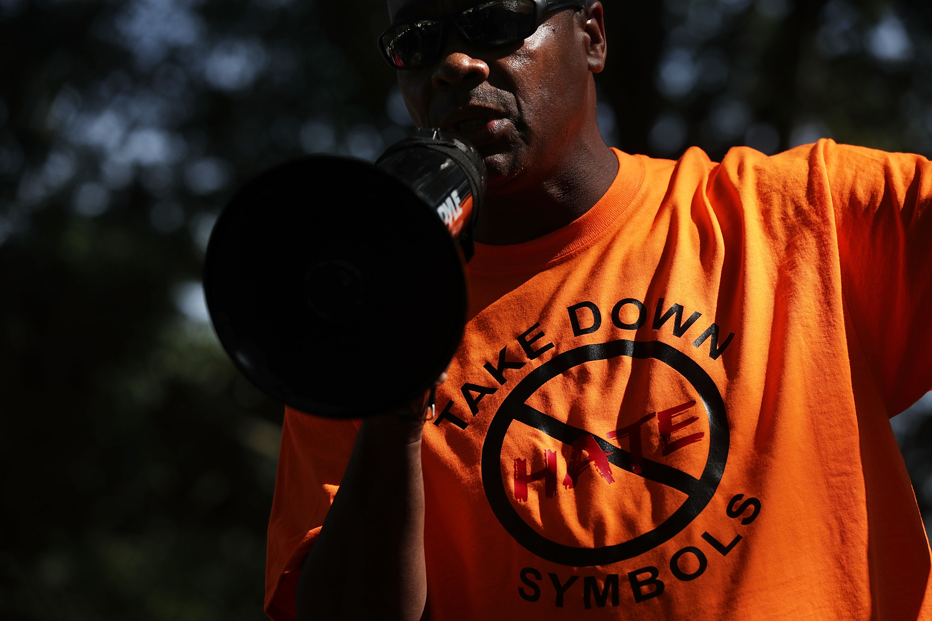 Rally Held Calling For Removal Of Virginia Beach's Confederate Soldier Monument