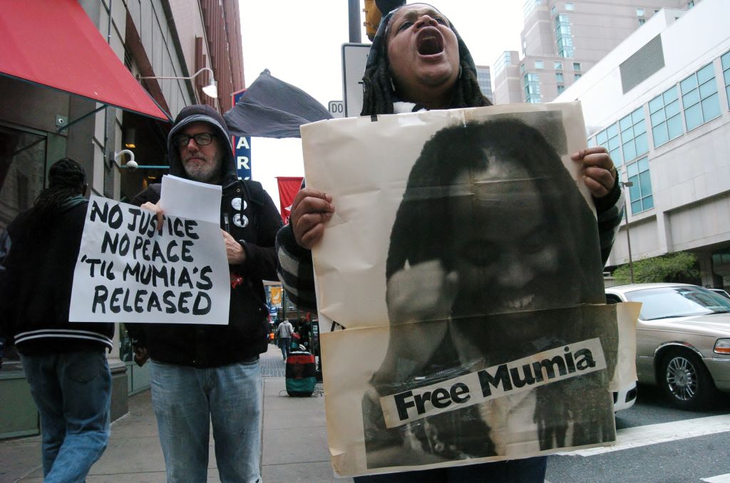 Demonstrators Rally for Justice in the Mumia Abu-Jamal Case,