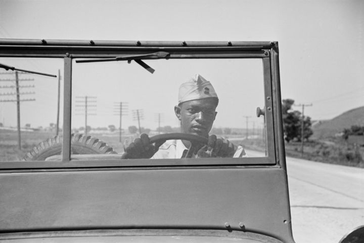 Driver of Jeep of a Reconnaissance Unit, Fort Riley, Kansas