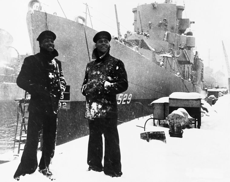 Negro sailor, of the USS Mason. The first US Navy ship to have a predominantly Negro Crew. March 20, 1944