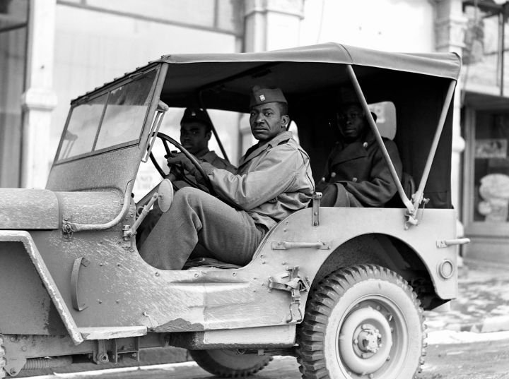 Soldiers in Jeep