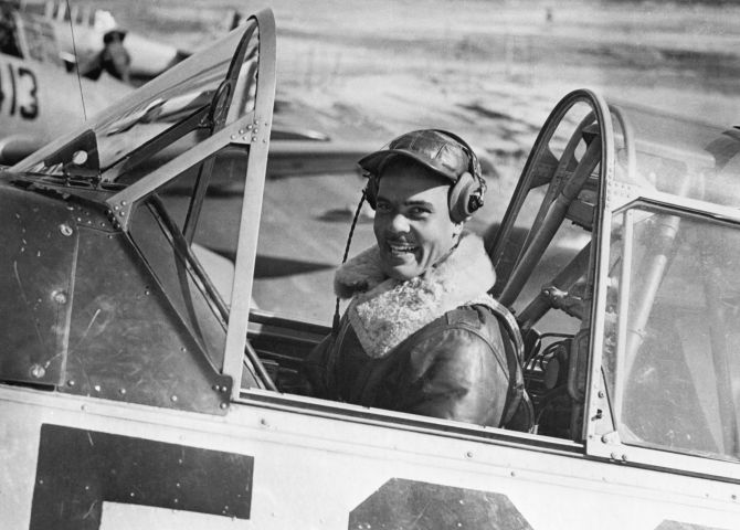 Benjamin O. Davis, Jr. in Cockpit