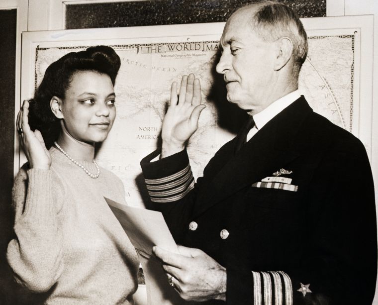 Black Woman Being Inducted Into Waves