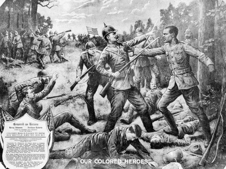 Our Colored Heroes World War I Poster