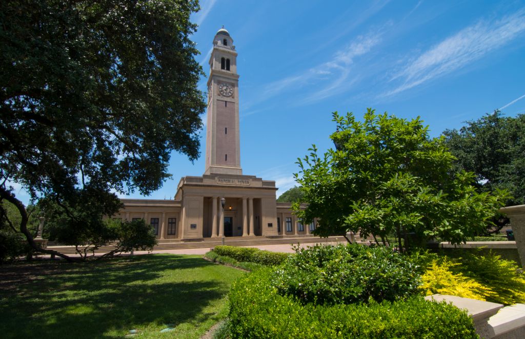 Baton Rouge Louisiana LSU Louisiana State University famous Memorial Tower at LSU