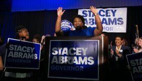 Georgia Democratic Gubernatorial Candidate Stacey Abrams Holds Primary Night Event In Atlanta