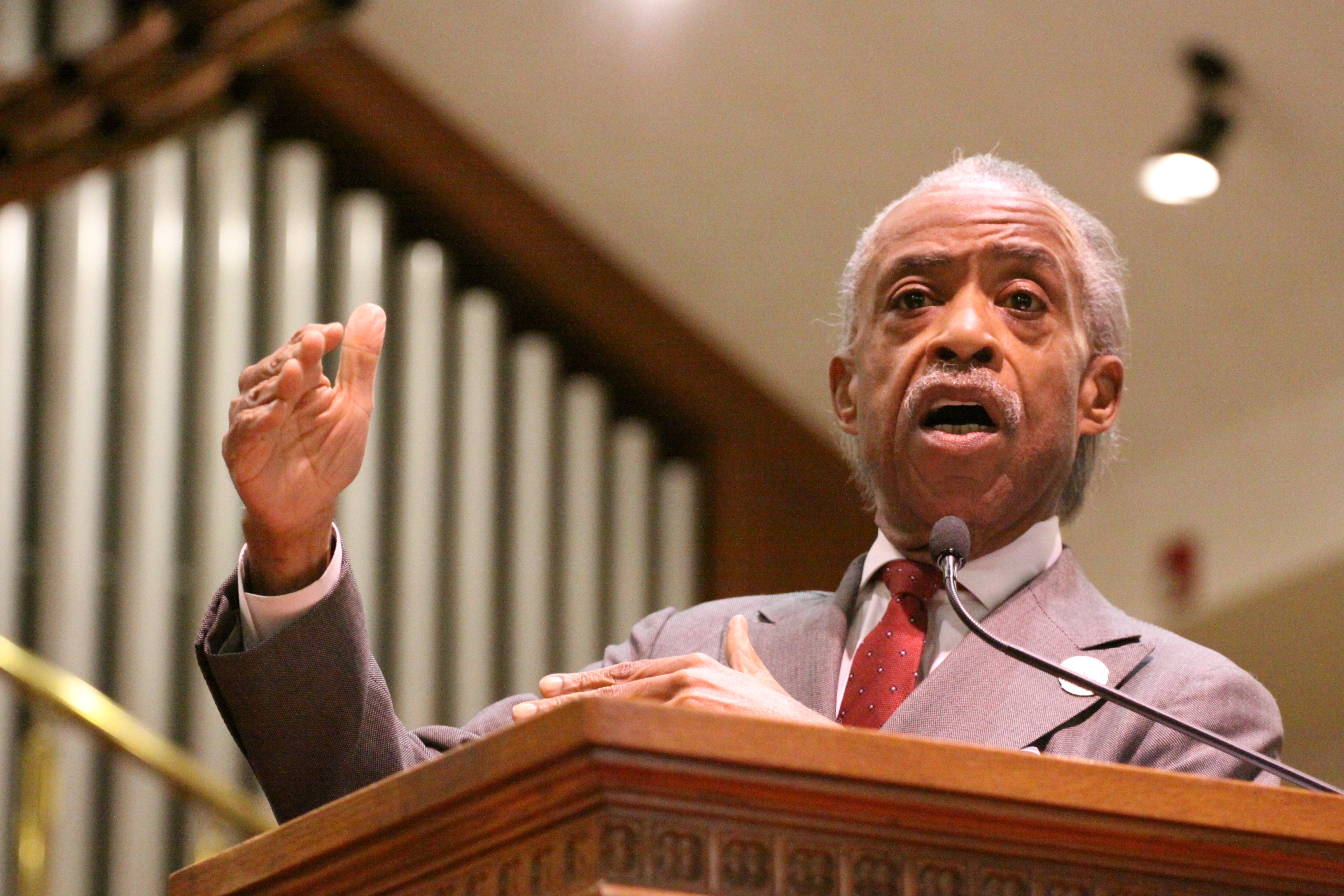 Reverend Al Sharpton viisits Philadelphia