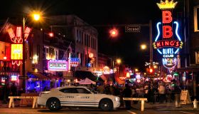 Beale Street in Memphis Tennessee at night
