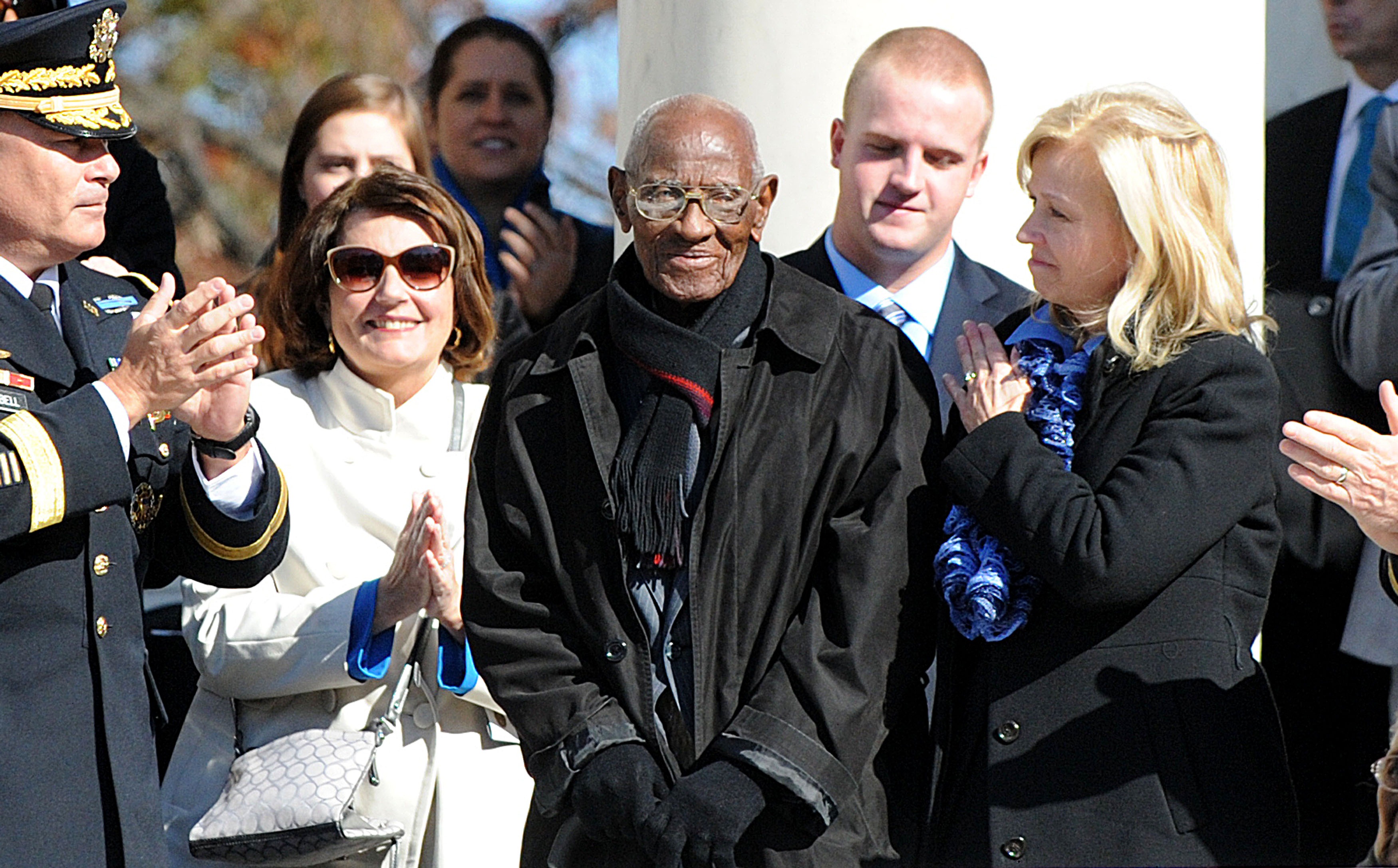 Obama Participates In Observance Of Veterans Day At Arlington Nat'l Cemetery