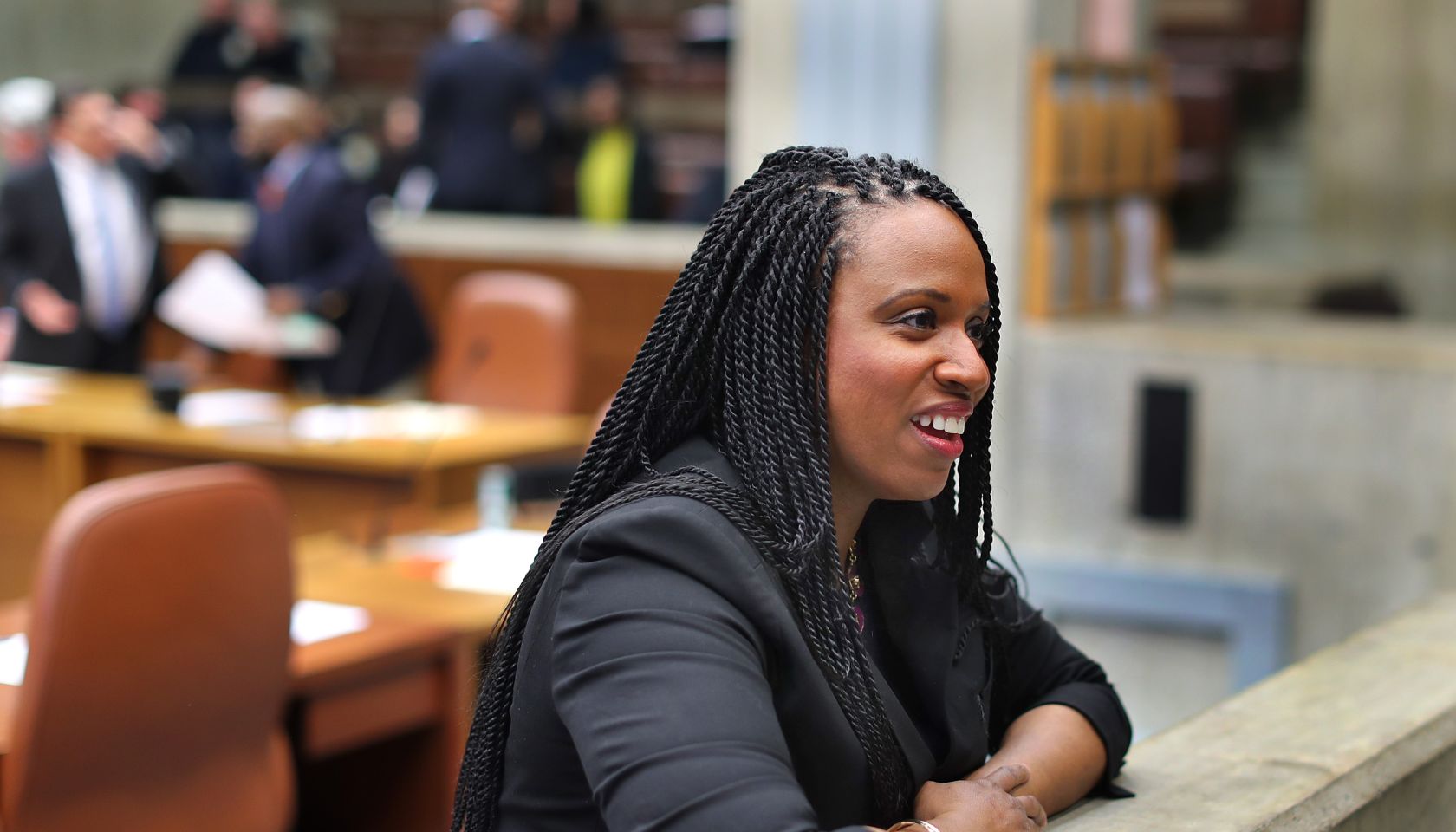 Boston City Councilor Ayanna Pressley...