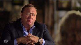 Alex Jones during an appearance on NBC's 'Sunday Night with Megyn Kelly.'