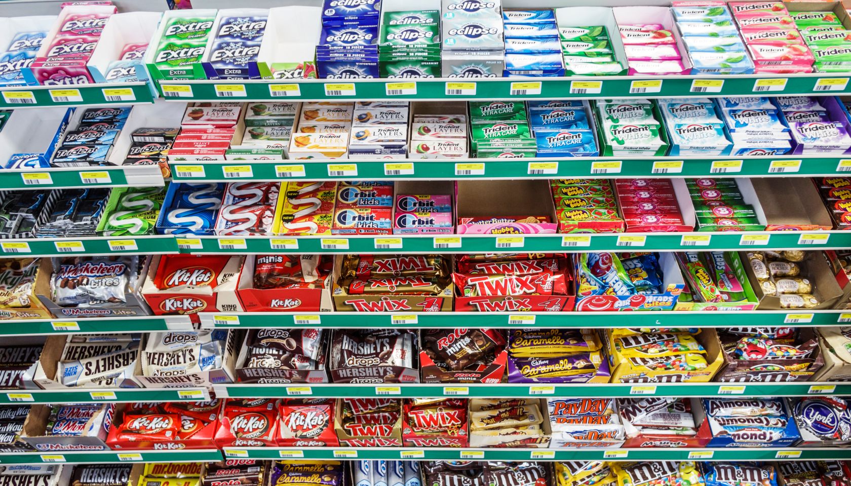 Candy for sale in a convenience store in Miami.