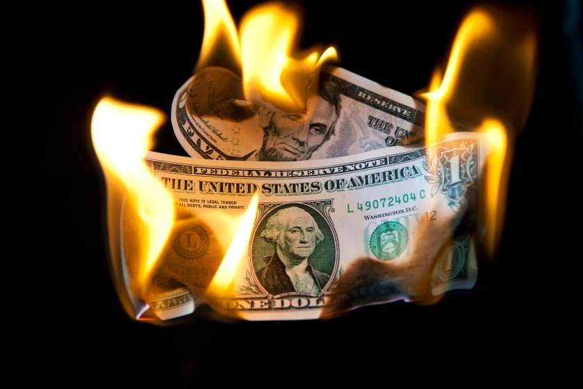 Dollar In Flames