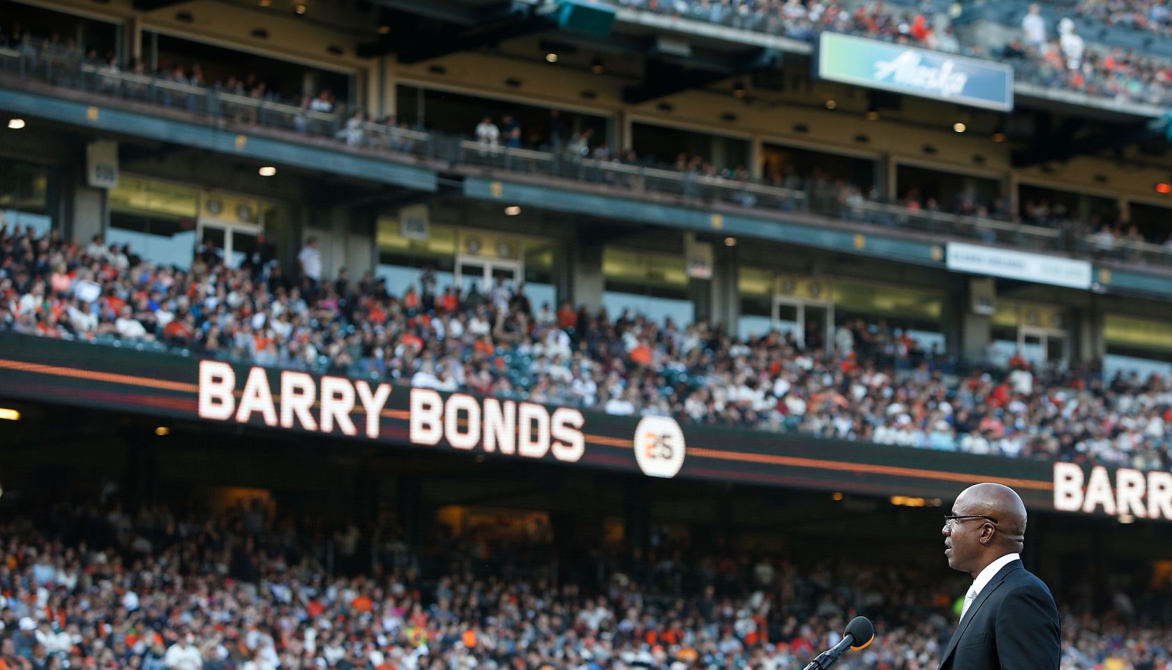 Barry Bonds San Francisco Giants Number 25 Retirement Ceremony