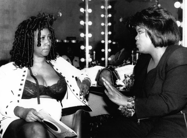 Aretha Franklin And Oprah Winfrey In New York City