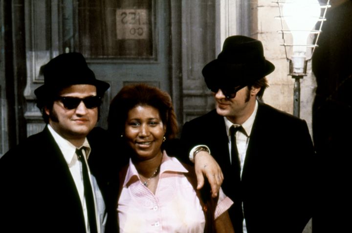 On the set of The Blues Brothers