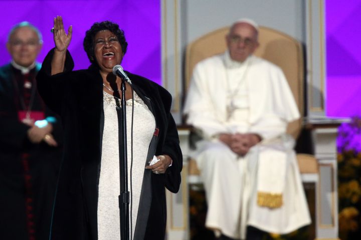 Pope Francis Visits The Festival Of Families On Philadelphia’s Benjamin Franklin Parkway