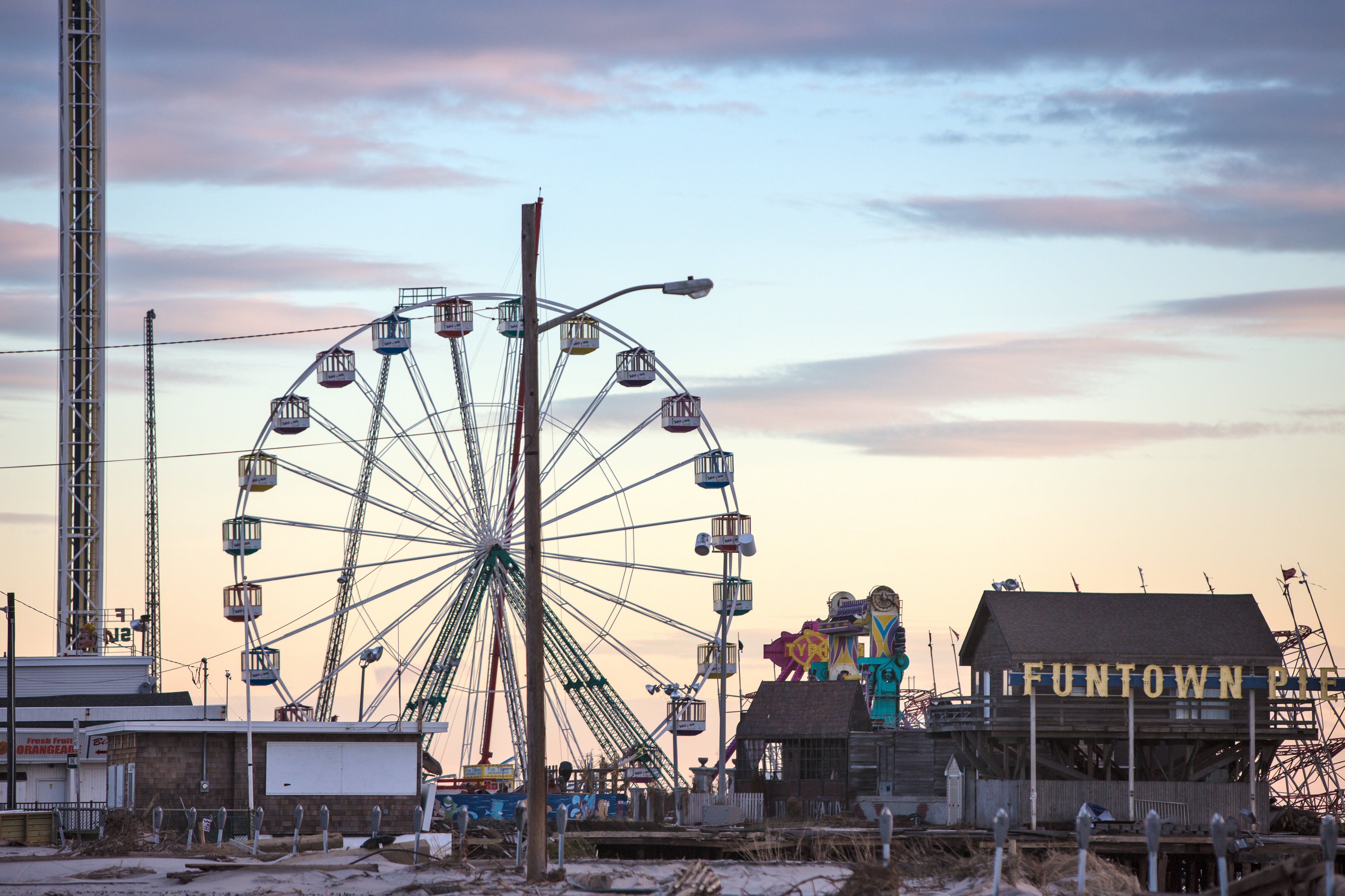 Remaining Structures in Seaside Heights New Jersey After Sandy