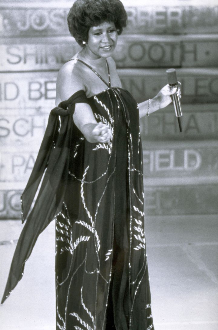 Aretha Franklin At The 50th Annual Academy Awards
