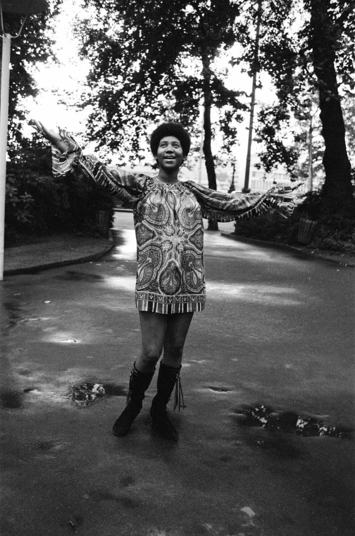 Aretha Fanklin pictured in the summer of 1970
