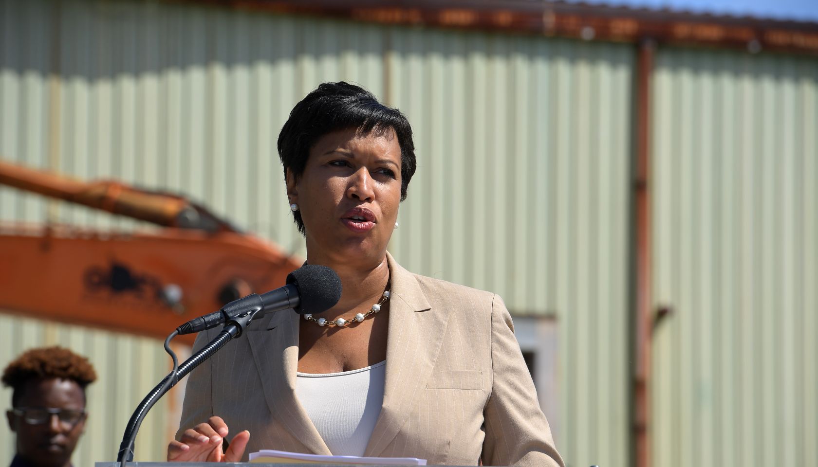 Mayor breaks ground for new soccer stadium at Buzzards Point