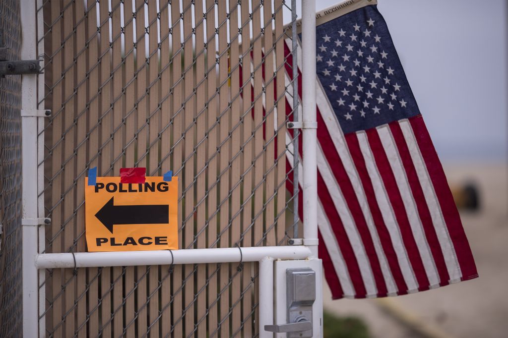 Voters In California Head To Polls To Cast Ballots In State's Primary Election
