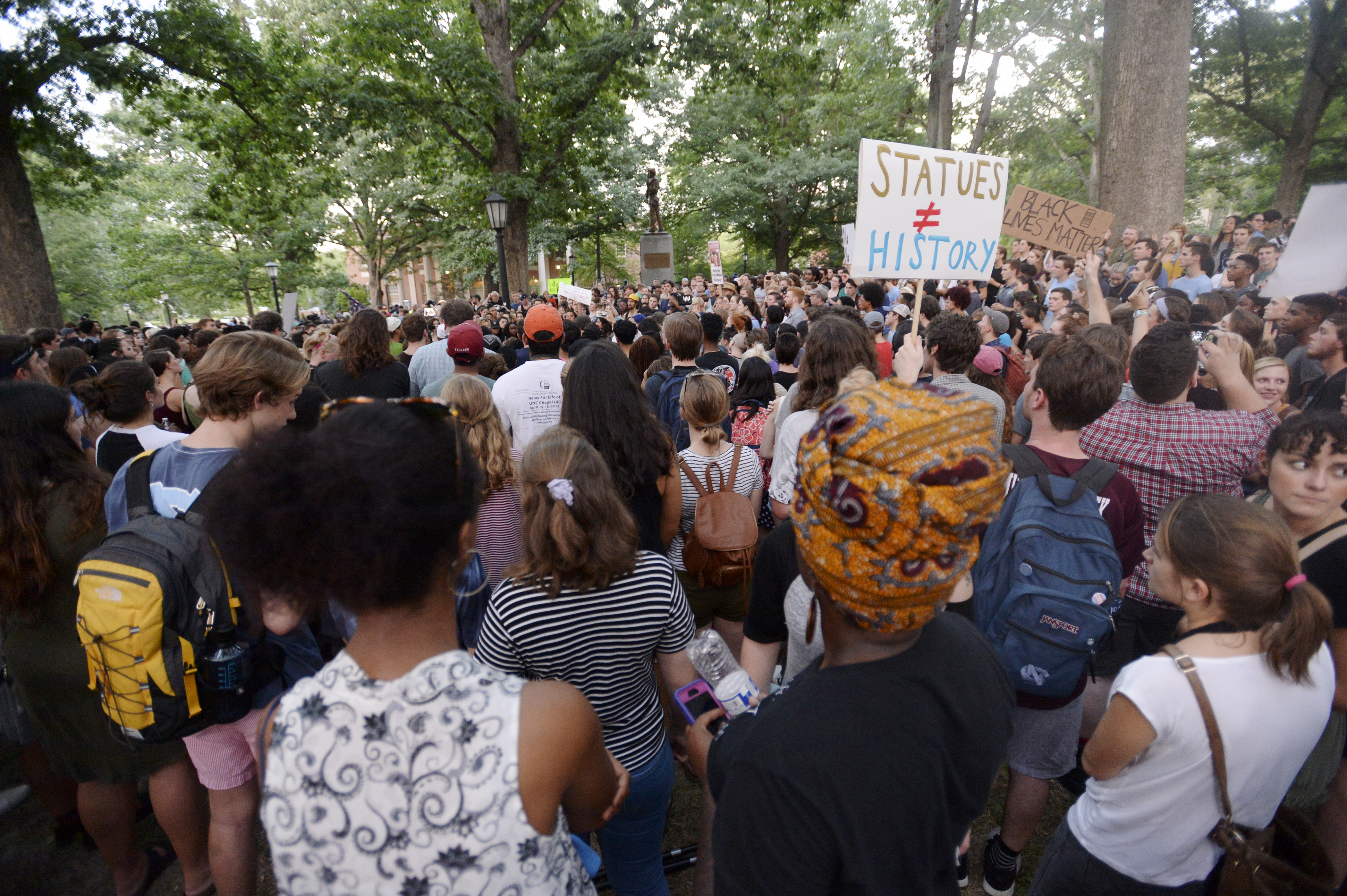 Rally Protesting UNC's Confederate Era Monument 'Silent Sam' Held On Campus