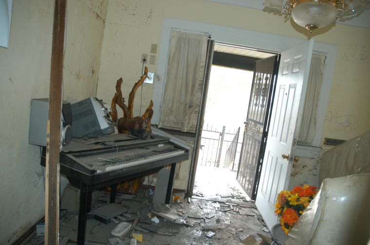 Fats Domino’s Studio in Lower Ninth Ward After Katrina