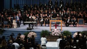 Soul Music Icon Aretha Franklin Honored During Her Funeral By Musicians And Dignitaries