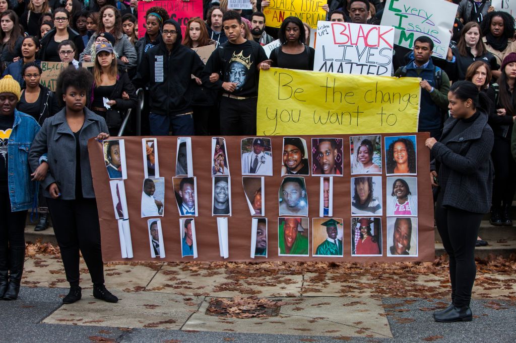 Students gather at American University in solidarity with Ferguson