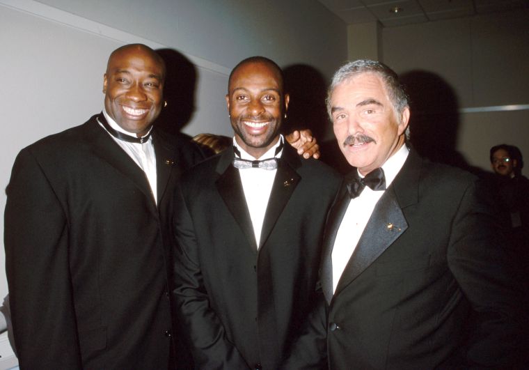 Michael Clark Duncan and Jerry Rice