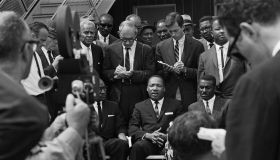 Martin L. King Seated Addressing Camera