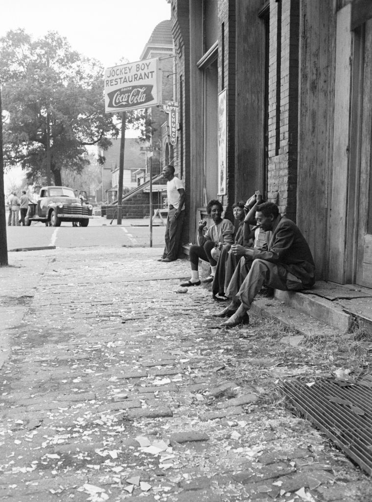 Sidewalk Damaged by Bomb Blast