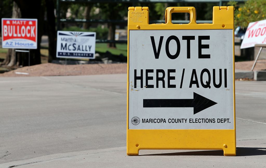 Arizona Voters Casts Their Vote In State's Primary