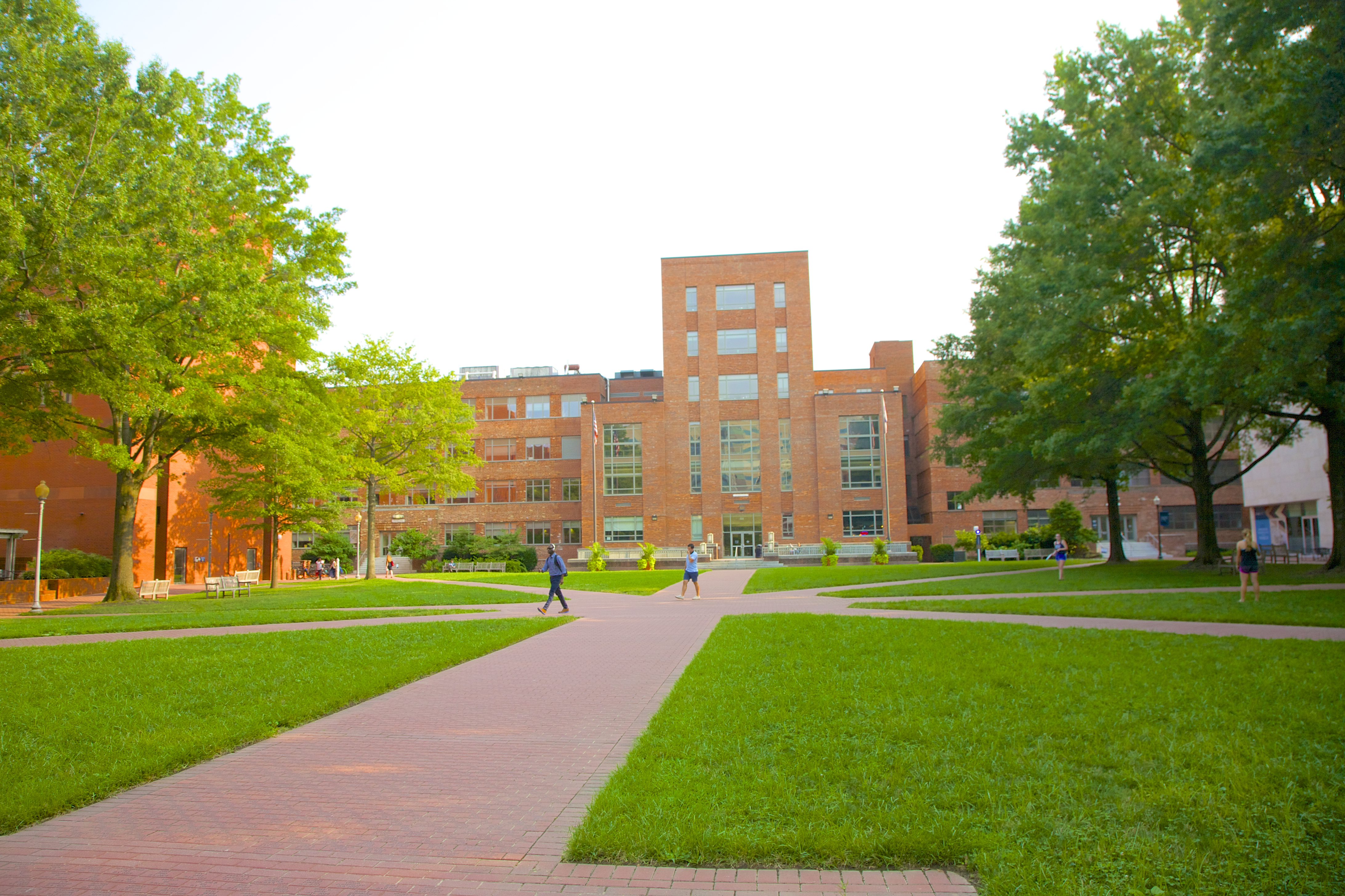 Open campus space at GWU, Washington, D.C.