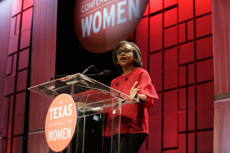 Hill speaks at the Texas Conference For Women in 2017
