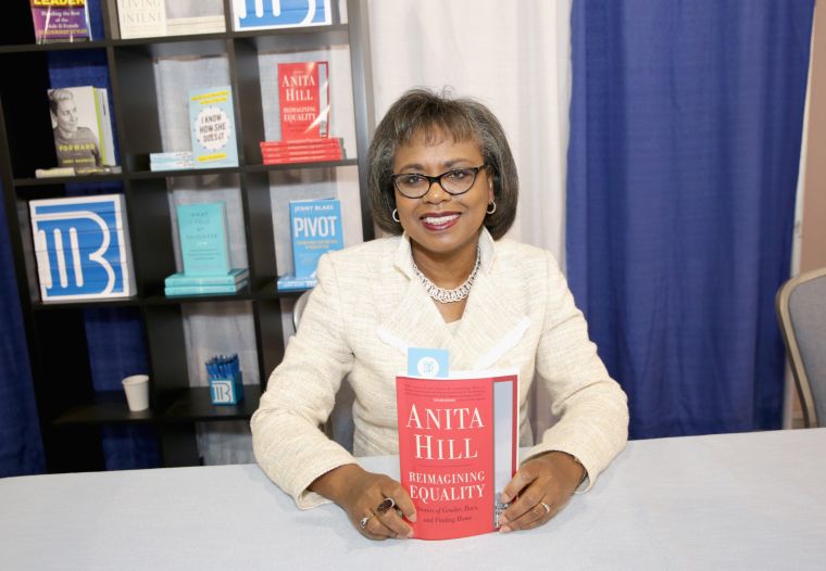 Hill signs books at the Pennsylvania Conference For Women in 2016