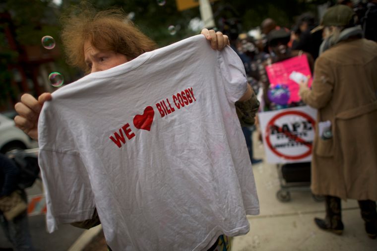 Cosby fans on-site