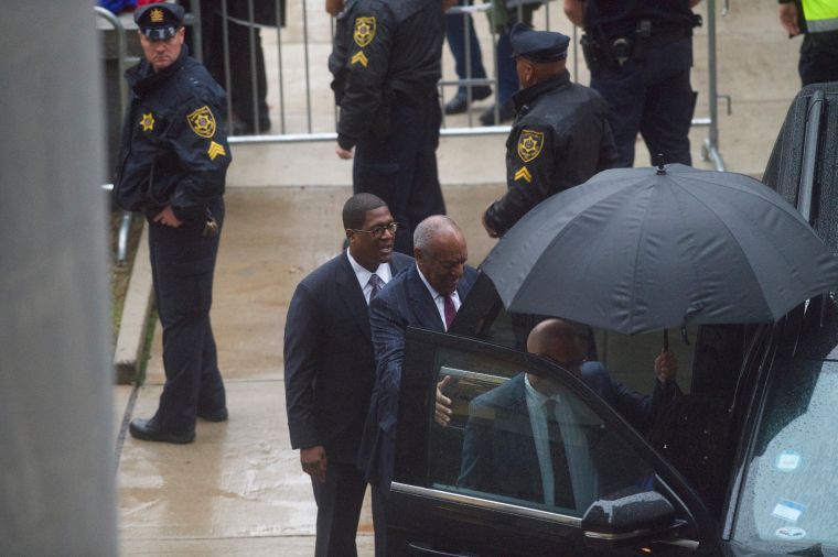 Cosby arrives for Day 2