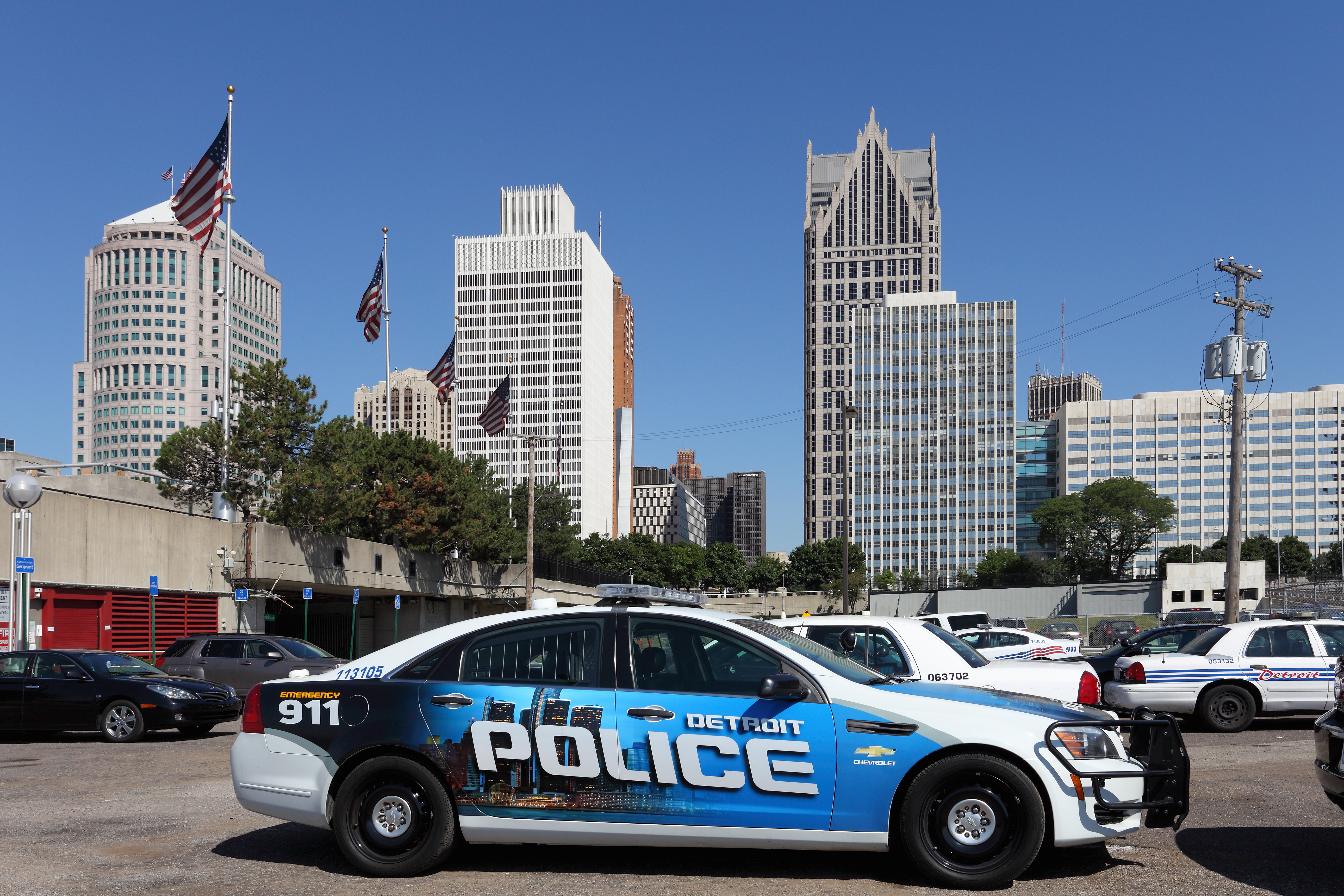 Detroit Police in Downtown