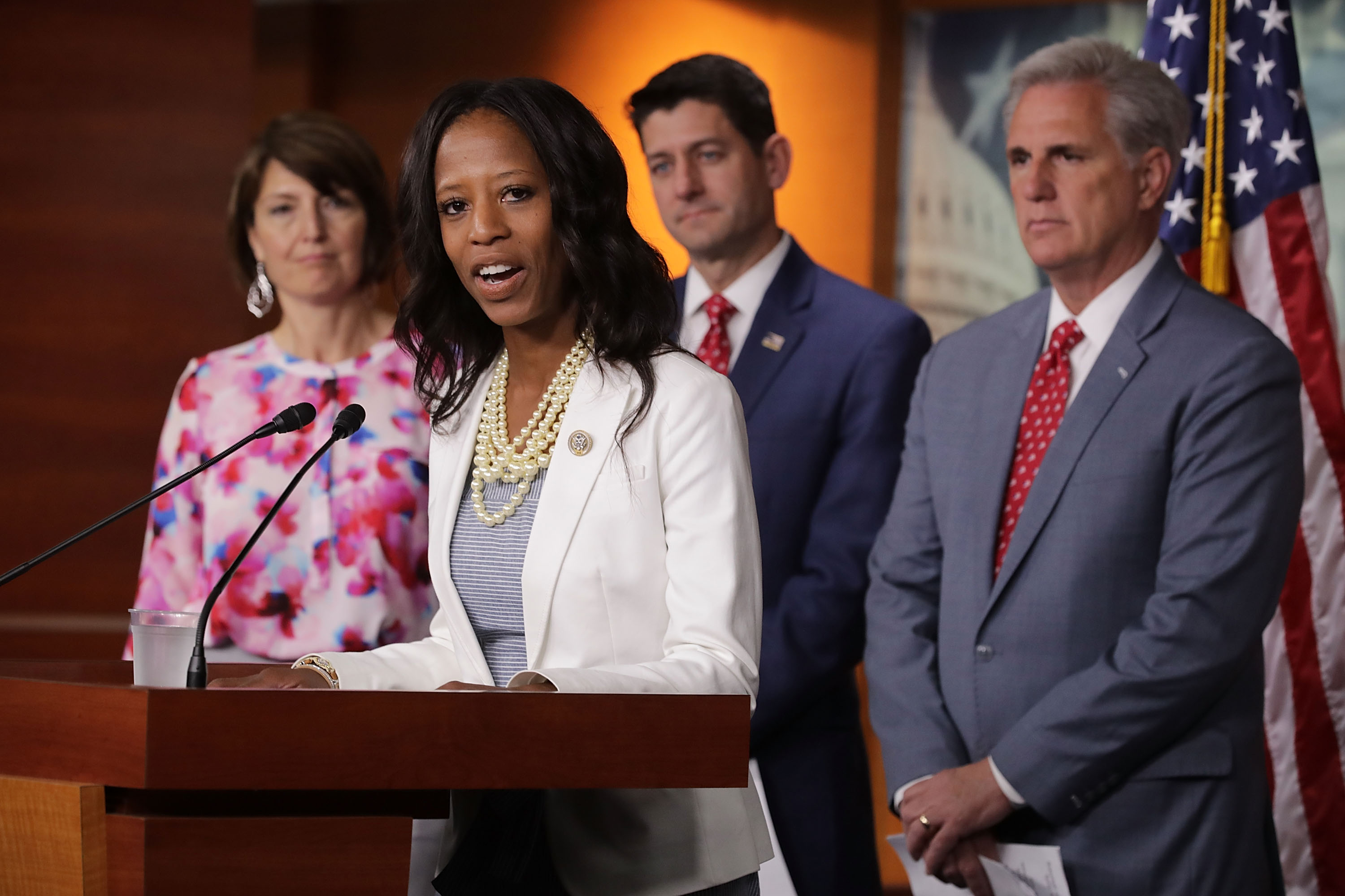 Speaker Paul Ryan And House Leadership Address The Media On Capitol Hill